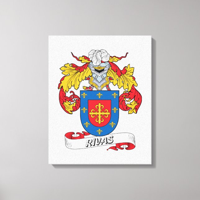 Lienzo Rivas Family Crest (Anverso)
