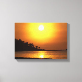 Lienzo Riviera Maya Cancún México Mar Caribe Sunrise