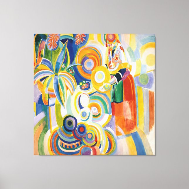 Lienzo Robert Delaunay - Mujer Portuguesa (Anverso)