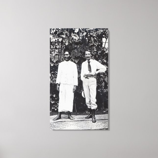 Lienzo Robert Louis Stevenson y su amigo (Anverso)