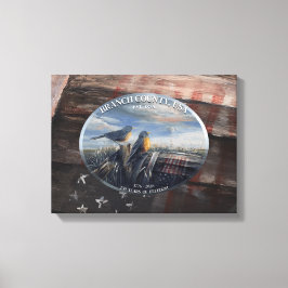 Lienzo Robin 250yrs Branch Co MICH