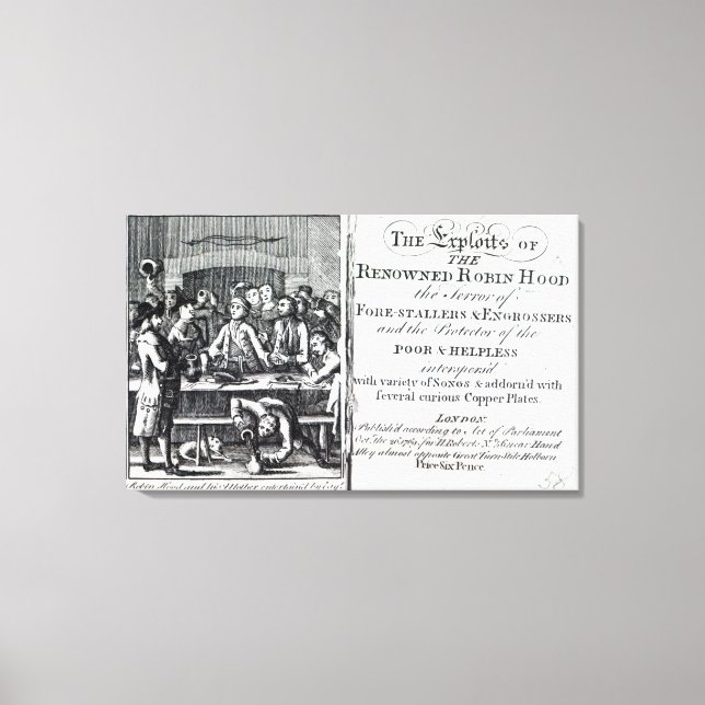 Lienzo Robin Hood y su madre (Anverso)