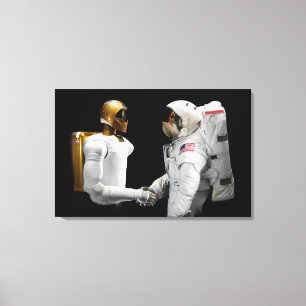 Lienzo Robonaut 2, un diestro, hel 2 del astronauta del