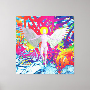 Lienzo Robot Angelical