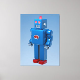 Lienzo Robot azul