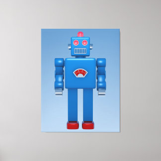 Lienzo Robot azul 02