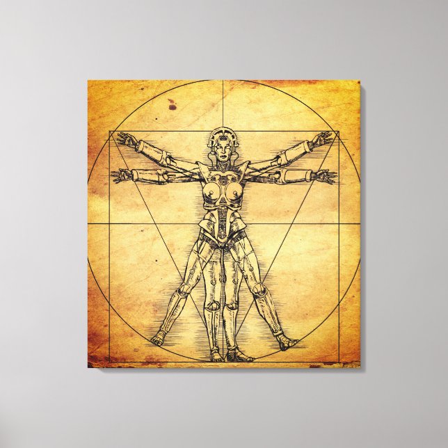 Lienzo Robot Woman (Anverso)