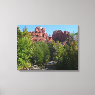 Lienzo Roca de la Catedral y arroyo en Sedona Arizona