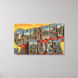 Lienzo Roca de la chimenea, Carolina del Norte