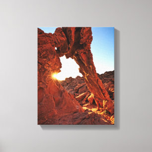 Lienzo Roca del elefante en el valle del fuego