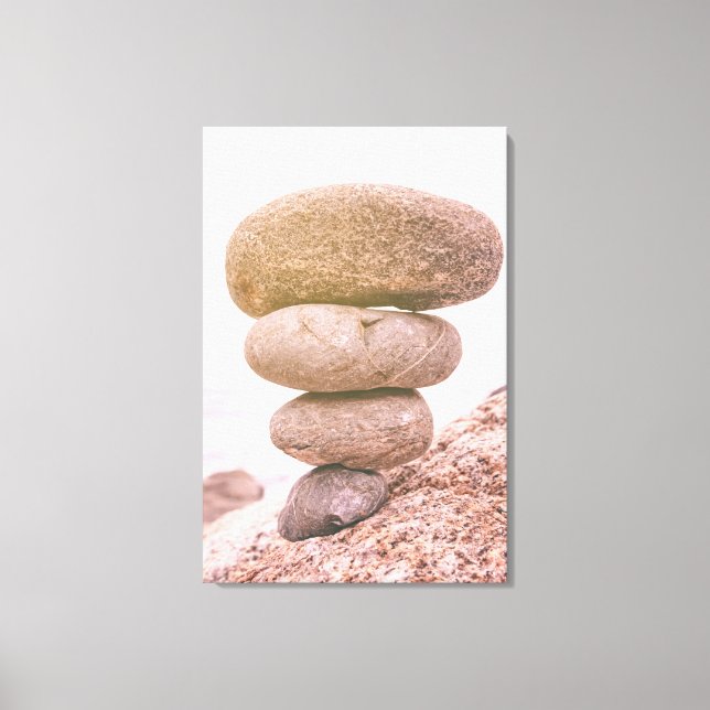 Lienzo Rocas apiladas (Anverso)