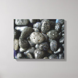 Lienzo Rocas de Boho pintadas a mano por Julie Ann Strick