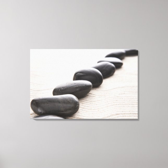 Lienzo Rocas sobre la arena (Anverso)