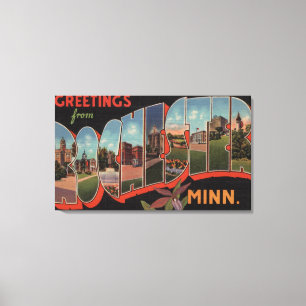 Lienzo Rochester, Minnesota - escenas grandes 2 de la