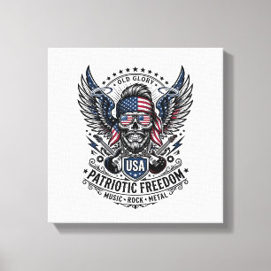 Lienzo Rociero de bandana patriótica Old Glory Música Roc
