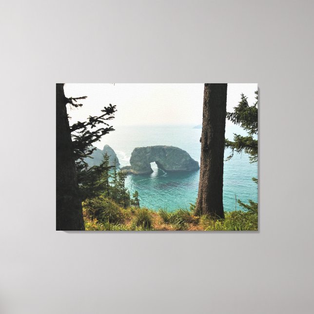 Lienzo Rock Arco, Samuel H. Boardman, Costa de Oregón (Anverso)