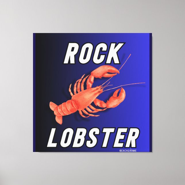 Lienzo Rock Lobster (Anverso)