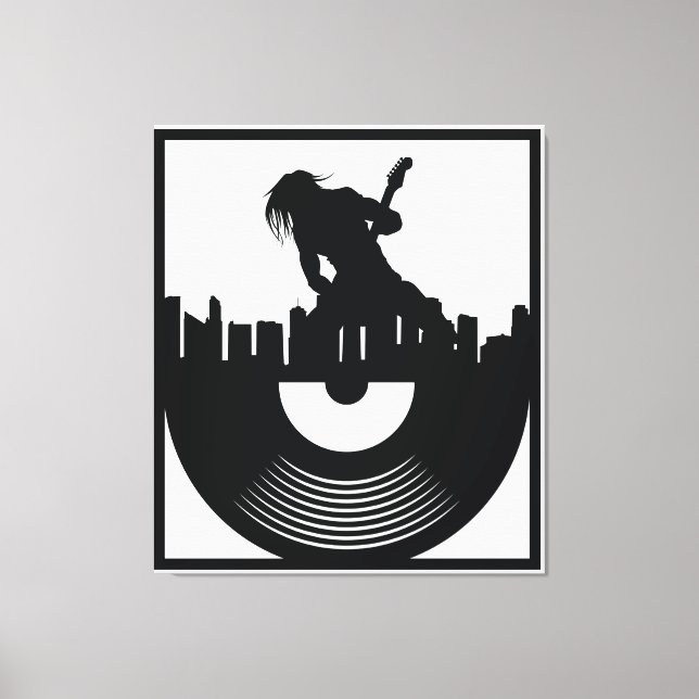 Lienzo Rock On (Anverso)