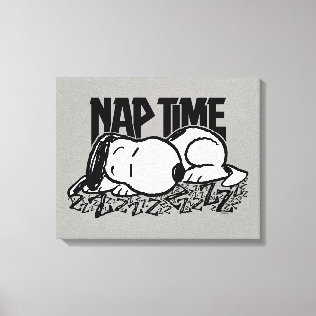 Lienzo Rock Tees | Tiempo de Nap Snoopy (Anverso)