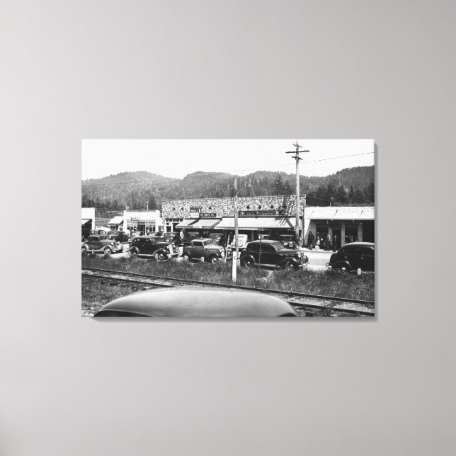 Lienzo Rockaway, Sección Principal de Negocios de Oregon (Anverso)