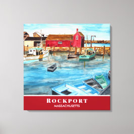 Lienzo Rockport Harbour Massachusetts New England USA