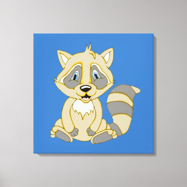 Lienzo Rocky Raccoon 24 x 24 (Anverso)