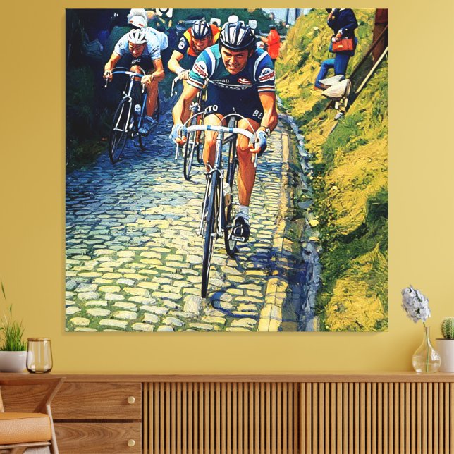 Lienzo Roger de Vlaeminck Tour de Flanders Koppenberg (Insitu (Sala de estar))