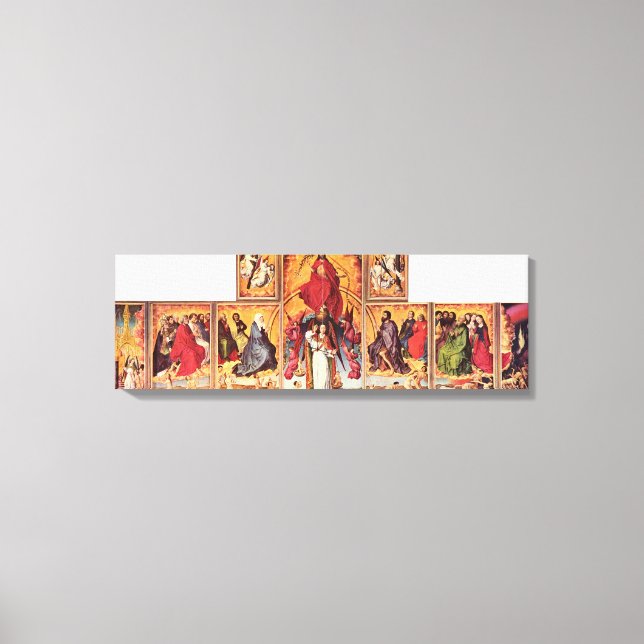 Lienzo Rogier van der Weyden - Altar del último fallo (Anverso)