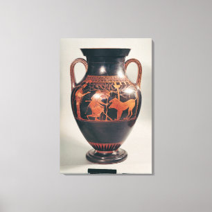 Lienzo Rojo-figura amphora del ático del vientre