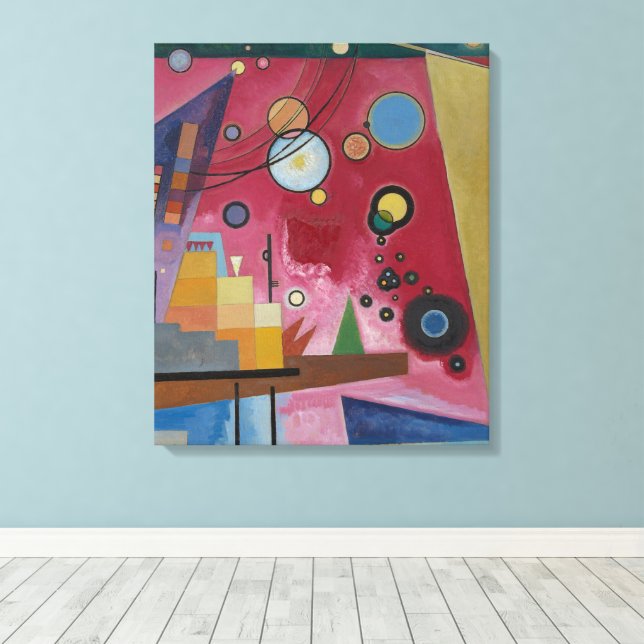 Lienzo Rojo Intenso de Wassily Kandinsky (Insitu (piso de madera))