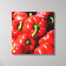 Lienzo Rojo - Peppers para Campana