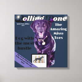 Lienzo Rolling Bone dog magazine totalmente personalizar
