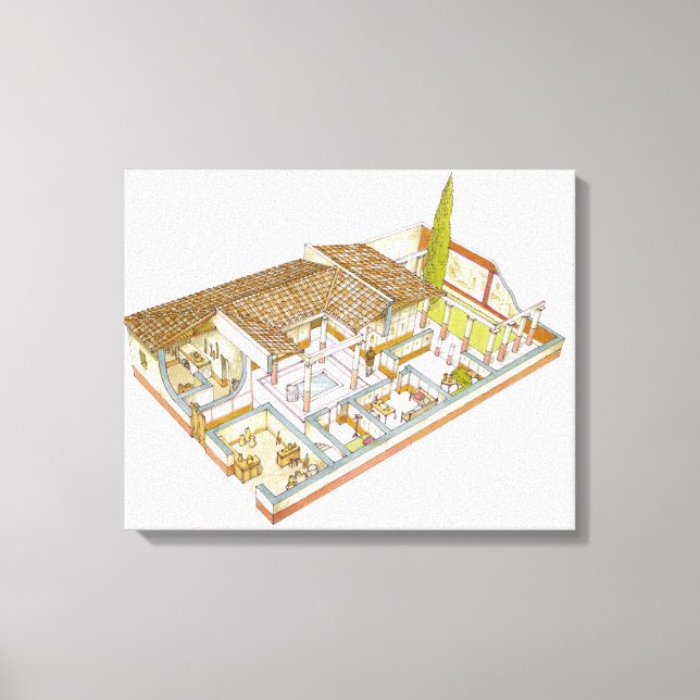 Lienzo Roma. Domus (Anverso)