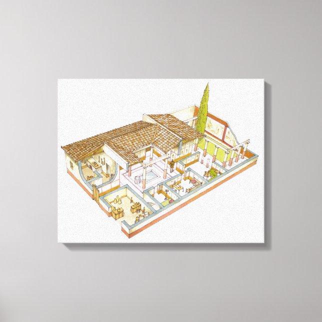 Lienzo Roma. Domus (Anverso)