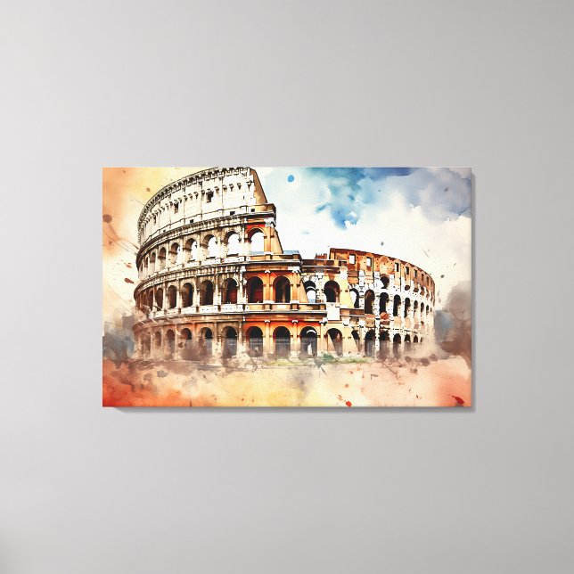 Lienzo Roma eterna, Italia (Anverso)