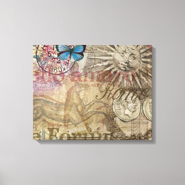 Lienzo Roma Italia Ciudad de vacaciones de viaje (Anverso)