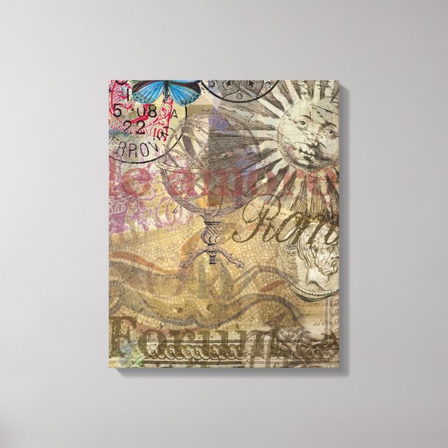 Lienzo Roma Italia Ciudad de vacaciones de viaje (Anverso)