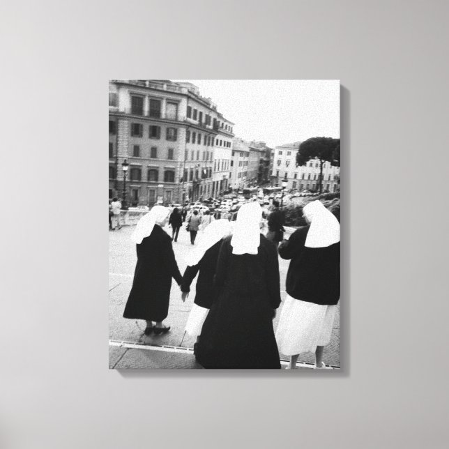 Lienzo Roma Italia, ¡Patrulla de monjas! (NR) (Anverso)