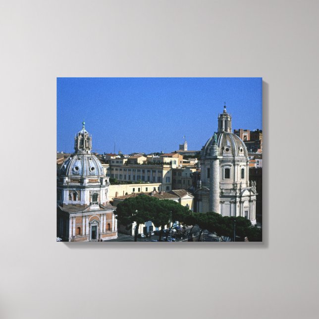 Lienzo Roma, la columna de Trajano, Italia (Anverso)