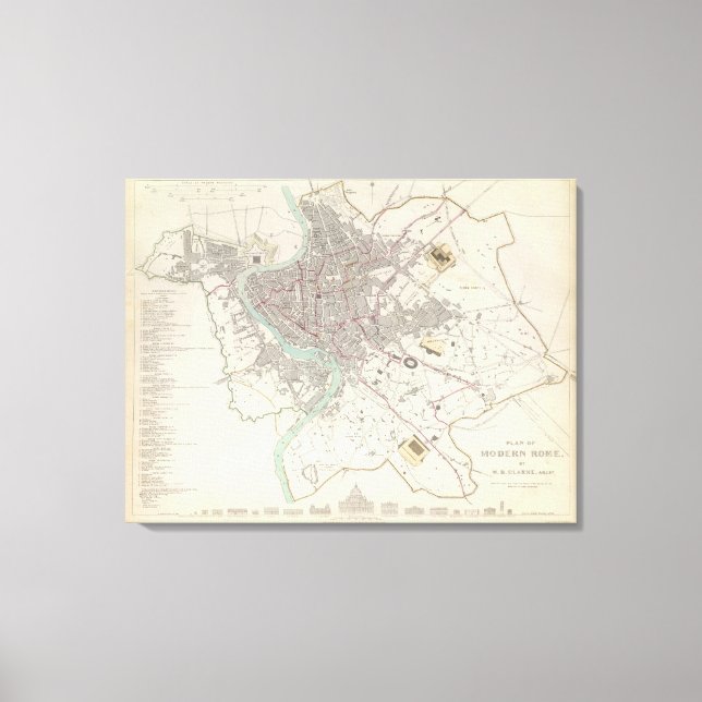 Lienzo Roma moderna (Anverso)