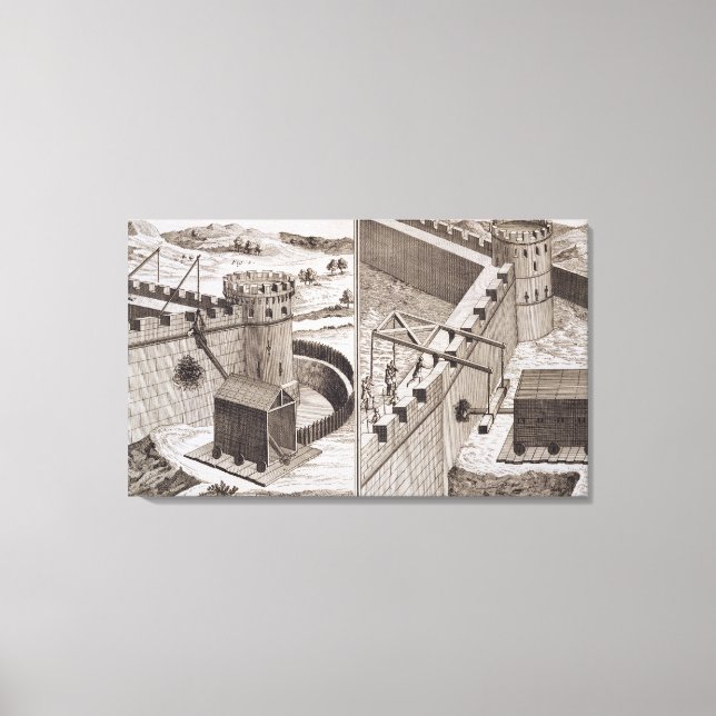 Lienzo Roman Battering Rams, de la 'Encyclopedie des S (Anverso)