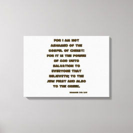 Lienzo Romanos 1:16 Biblia Verse KJV Wall Art
