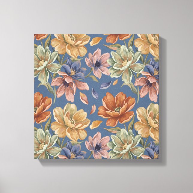 Lienzo Romantic Cottage Flowers (Anverso)