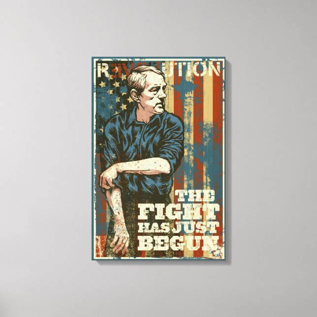 Lienzo Ron Paul Just Begun Canvas Print (Anverso)