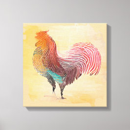 Lienzo Rooster de época