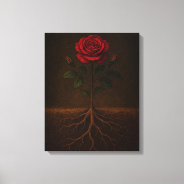 Lienzo Roots Before Bloom Canvas Print (Anverso)