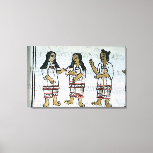 Lienzo Ropa azteca femenina (Anverso)