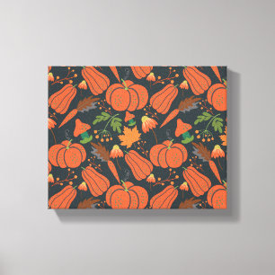 Lienzo Ropa de calabaza roja sin soldadura y zanahorias