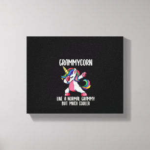 Lienzo Ropa de cumpleaños para mujer Unicornio Grammy Gir