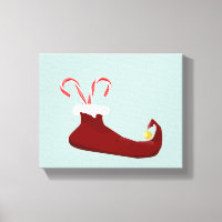 Ropa de elfo rojo con bastones de caramelo